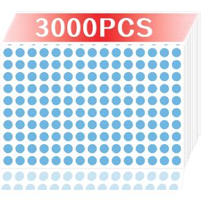 ملصقات منقطة مقاس 0.375 بوصة، ملصقات تسعير Yardsale، ملصق سعر بيع المرآب، جرة التوابل، ملصقات دائرية فارغة قابلة للكتابة، ملصقات دائرة زرقاء لمعظم المناسبات، على سبيل المثال، نوع مذكرات المكتب 3000 قطعة in Kuwait