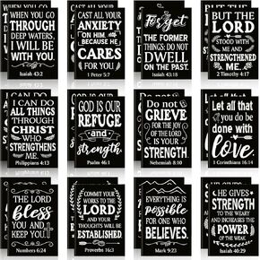 24 Pcs Bible Verse Notebook Religious Motivational Notepads Small Pocket Journal Inspirational Notepads Christian Scripture Notebooks for Office School Travel Supplies, 3.5 x 5 Inch