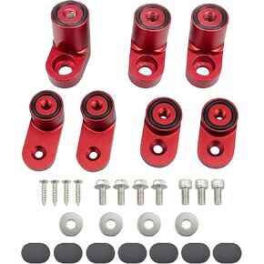 Rear Wing Spoiler Riser Extender Kit Bolt-on Type Fit for Ford Focus ST 4Dr Hatchback 2013-Up 2014-2018 Red