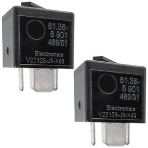 2-Pack V23136-J6-X48 Relays 12VDC 70A 4-Pin Compatible for BMW Non-Starting E90 E91 E92 E93 CAS Module Relay 61366901469