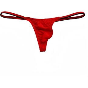 Men's Low-Rise Gstring Trendy Silk Touch Thong Elastic Comfort, Sexy Bikini Design