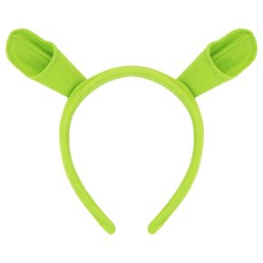 IGMaryBox Funny Headwear Dressing Up Ears Plush Animal Ears Headband Green Monster Headband Ogre Ears Hairband Festival Theme Party Costume Accessories Halloween Cosplay Hairbands