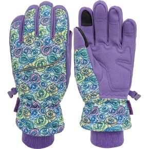 Insulation Work Gloves,Waterproof Thermal Work Glove,Winter Gloves Women,Gloves for Cold Weather,Purple