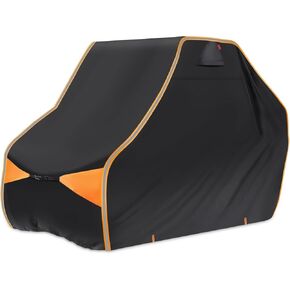 UTV Cover, Side by Side Cover Waterproof Outdoor Heavy Duty 600D Oxford Material Compatible with Can Am Defender Polaris RZR Ranger CFMOTO Cforce Kawasaki Mule Teryx 2-3 Seaters Large 126" x 70" x 75"