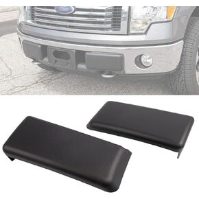 PIT66 2Pcs Front Bumper Guards Pads Inserts Caps Cover Compatible with Ford F-150 F150 2009-2014 Right & Left Bar Guards FO1053100 (Not Fit Harley Davidson, ECOBOOST 3.5L)