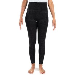 MUK LUKS Women's 4" High Waisted Fleece Lined Leggings