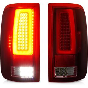 Tail Light + 3rd Third Brake Cargo Lamp for 2004 2005 2006 2007 2008 Ford F-150, High Mount Stop Light Rear LED Taillight Assembly, FO2800182 FO2801182 5L3Z13405CA 6L3Z13405BA 4L3Z13405AA 166-00377AL