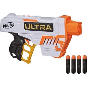 Nerf Ultra Five Blaster - 4-Dart Internal Clip, 4 Ultra Darts, Dart Storage - Compatible Only Ultra Darts