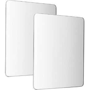 3 Pack Magnetic Locker Mirror Small Real Glass Mirror for School Locker Gym Locker Magnetic Makeup Mirror for Girls Bathroom Household Refrigerator Office Cabinet Rectangular Locker Accessories