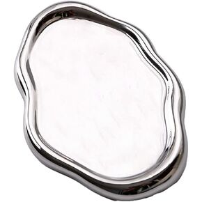 Jewelry Tray Holder, Chubby Ceramic Jewelry Tray Cloud Tray Cute Cloud Shape Trinket Dish Ring Dish Holder Jewelry Organizer Aesthetic Room Decor(White#1)