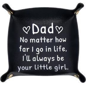 for Dad, Gifts for Dad, Dad, Dad Dad Gifts from Daughter on for Dad, Birthday Gifts for Dad, Papa Gifts, Leather Tray Valentine's Day Gifts for Dad