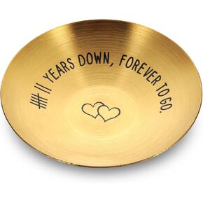 7 Year Anniversary Copper Gifts for Him Her Couple 7th Anniversary Wedding Gifts for Wife Husband Women Men Ring Holder Best Anniversary Copper and Wool Gifts for 7 Year Anniversary Christmas Birthday
