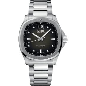 MIDO Multifort TV Big Date - Swiss Automatic Watch for Men - Silver Dial - Case 40mm - M0495261108100