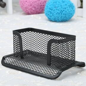 Black Business Card Holder, Metal Mesh Business Card Holder, Credit Name Card Case, Office Card Collection Organizers Desk Storage Stand Index Card Filing Products Office Supplies