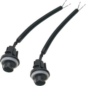 2PCS License Plate Light Pigtail Socket Rear Lamp Wire Harness Assembly,Compatible with Silverado Sierra Avalanche Suburban Escalade Yukon GMC