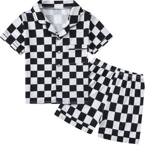 Betusline Kids Boys Girls Cartoon Pajamas Set, 18 Months - 10 Years
