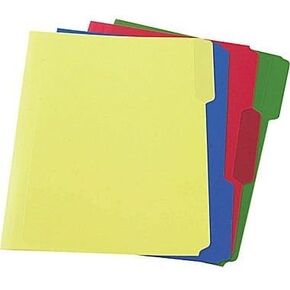 Staples Heavyweight Poly File Folders, Letter, Assorted, 24/Box