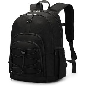ZORFIN Backpack for School, Travel: Bookbag for Girls Boys - Kids Backpack with Multi Compartments - Butterfly Black