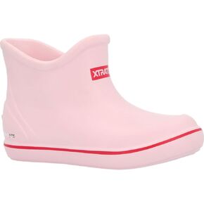 Xtratuf TUFS Little Kids Ankle Deck Boot, Bubble Gum, Size 7(M)