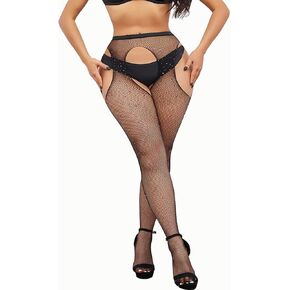 Fishnet Stockings Rhinestone Women's Sexy Sparkle Stockings for women