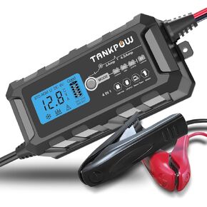 6-Amp Automotive Battery Charger, 6V and 12V Smart Car Battery Charger,Trickle Charger Battery Maintainer and Desulfator,Float Charger for Car,Motocycle,ATV,Lithium and Deep Cycle Batteries.