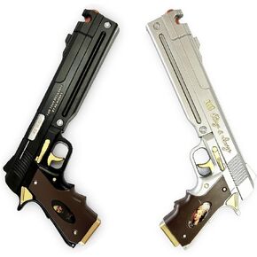 15’’ 2 Pcs Set Ebony and Ivory Foam Gun Hand Cannon for Cosplay Costume Game Prop, Collection, Gift.