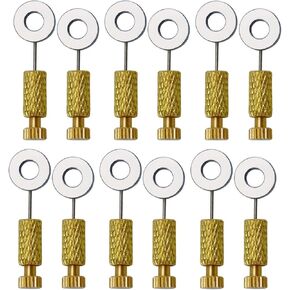 12Pcs Leather Suture Positioning Needle, Handmade DIY Leather Positioning Pins Leather Located Needles Tools Leather Goods Fixed Edges Needle Locking Pin for Fixing Leather During Auxiliary Stitching