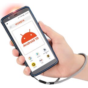 MUNBYN Android ماسح الباركود مع شاشة كبيرة 5.7 بوصة PDA Android 10، 2D 1D QR ماسح الباركود، كمبيوتر محمول محمول، 3+32G، IP67 ثنائي النطاق Wi-Fi 4G BT جامع البيانات للمستودع