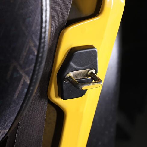 CheroCar لـ TJ غطاء قفل الباب مشبك ديكور الكسوة لـ 1997-2006 Jeep Wrangler TJ، ملحقات خارجية ABS، 3PAC in Saudi Arabia