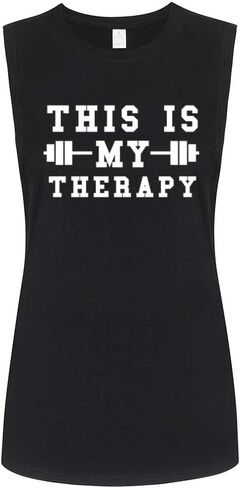 FANNOO Workout Muscle Tank Tops for Women-Womens Novelty Funny Saying Fitness Gym Lift Sleeveless Shirts in Saudi Arabia