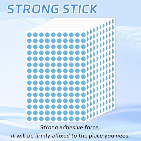 ملصقات منقطة مقاس 0.375 بوصة، ملصقات تسعير Yardsale، ملصق سعر بيع المرآب، جرة التوابل، ملصقات دائرية فارغة قابلة للكتابة، ملصقات دائرة زرقاء لمعظم المناسبات، على سبيل المثال، نوع مذكرات المكتب 3000 قطعة in Kuwait