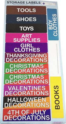 Storage Labels for Moving Supplies Color Coding Home Storage Stickers for Box Storage and Organizing Packing List Tape Labels for Storage Organizer Box in Saudi Arabia