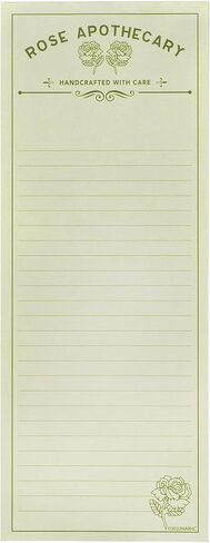 مفكرة قائمة الصيدلة من Conquest Journal Schitt's Creek Rose لقائمة البقالة، قائمة المهام، تذكيرات، 9 بوصة × 3.5 بوصة، 50 ورقة، مرخصة رسميًا in Kuwait