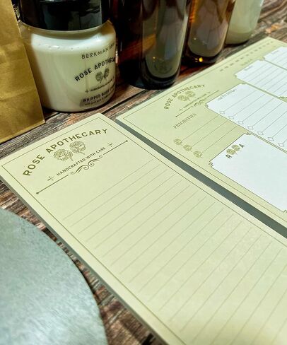 مفكرة قائمة الصيدلة من Conquest Journal Schitt's Creek Rose لقائمة البقالة، قائمة المهام، تذكيرات، 9 بوصة × 3.5 بوصة، 50 ورقة، مرخصة رسميًا in Kuwait