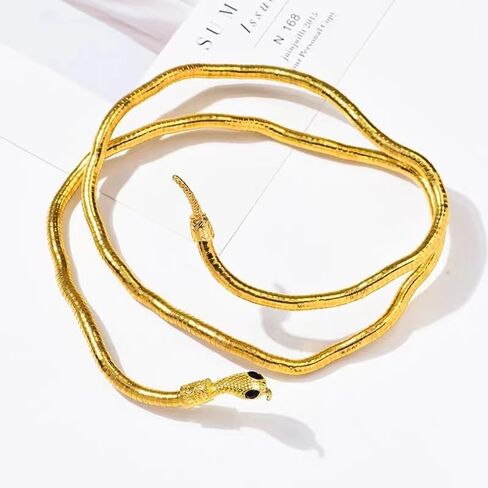 WLL Personalized Snake Adjustable Open Rings Snake Hand Chain Bracelet Snake Chain Finger Ring Bracelet Animal Jewelry Halloween Accessories in Saudi Arabia