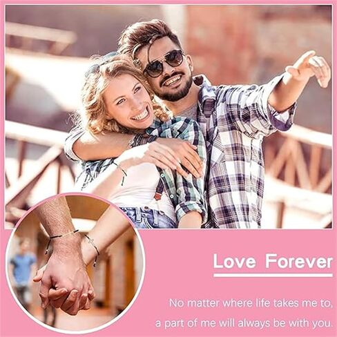 Cross Couples Bracelets,Family Matching Bracelets,Handmade Adjustable Cross Pinky Promise Bracelets,Cross Jewelry Gifts for Men Women in Saudi Arabia