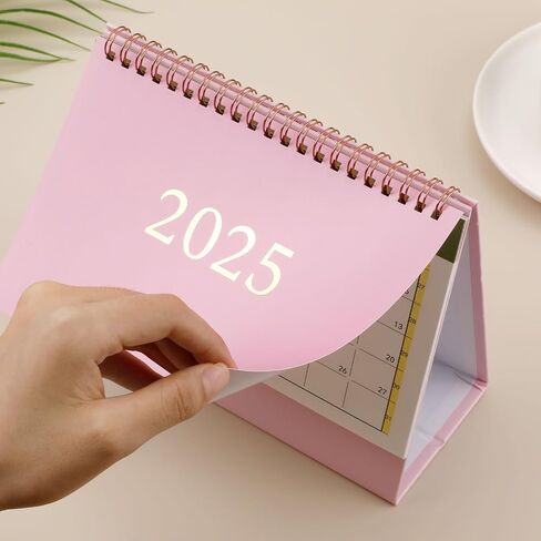 تقويم مكتب الوقوف، 2024-2025 تقويم سطح المكتب 7.48 × 6.3 بوصة تقويم قلاب للسنة الأكاديمية يعمل من يوليو 2024 إلى ديسمبر 2025 للمدرسة والمكتب والمنزل (وردي) in Saudi Arabia
