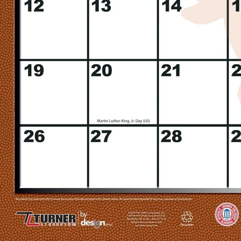 TURNER SPORTS Texas Longhorns 2025 22x17 Desk Calendar (25998061490) in Saudi Arabia
