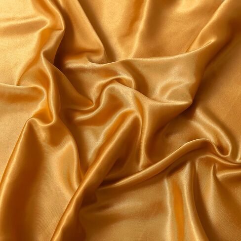 Satin Fabric by The Yard ，60 Inch Wide ，Soft Charmeuse Silk Satin Fabrics for Sewing,Wedding Dress,DIY Craftings, Costumes,Draping,Table Runner,Cloth Napkins (Ivory White, 1yard) in Saudi Arabia