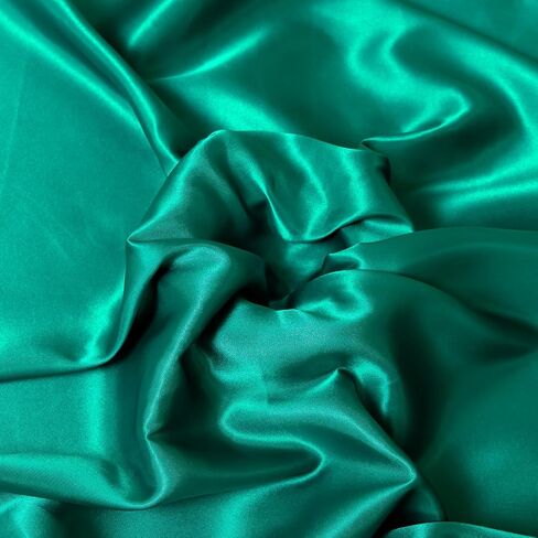 Satin Fabric by The Yard ，60 Inch Wide ，Soft Charmeuse Silk Satin Fabrics for Sewing,Wedding Dress,DIY Craftings, Costumes,Draping,Table Runner,Cloth Napkins (Ivory White, 1yard) in Saudi Arabia