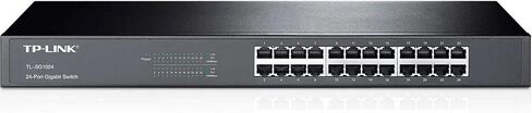 TP-Link TL-SG1016, 16 Port Gigabit Unmanaged Ethernet Switch | Plug & Play, Sturdy Metal, Shielded Ports, Rackmount, Fanless, Black, 3 Year Manufacturer Warranty in Kuwait