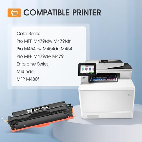 خراطيش حبر 414A 4 عبوات MFP M479fdw بديلة متوافقة مع HP 414A 414X لحبر الطابعة HP Color Laserjet Pro MFP M479fdw M479fdn M479dw M454dw M454dn M479dn (أسود سماوي أصفر أرجواني) in Kuwait