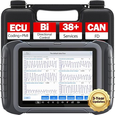 ماسح ضوئي XTOOL D8 ثنائي الاتجاه OBD2، أحدث أداة مسح ضوئي للسيارات لعام 2024 مع تحديثات لمدة 3 سنوات، ورسم خرائط الطوبولوجيا، واختبارات نشطة، و38+ إعادة ضبط، وإعادة تعلم مستشعر الكرنك، وCAN FD لجنرال موتورز in Kuwait