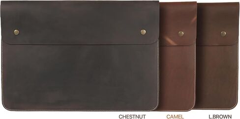 MegaGear Top Grain Leather MacBook Bag Laptop Sleeve for MacBook Pro and MacBook Air Case - 16 Inch - 15 Inch - 15.5 Inch (M4, M3, M2, M2, M1, Pro & Max) 2020 to 2024 Models in Saudi Arabia