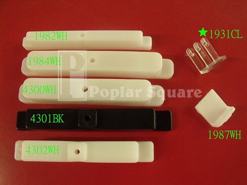 مشابك أمامية زائفة من البلاستيك الشفاف #1931CL (4 مشابك) in Kuwait