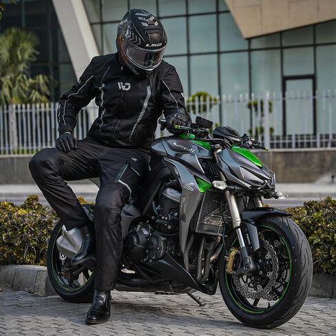 WD Emperor Men's Cordura Motorcycle Jacket (Black, X-Large), All Season, CE Approved Armor in Kuwait