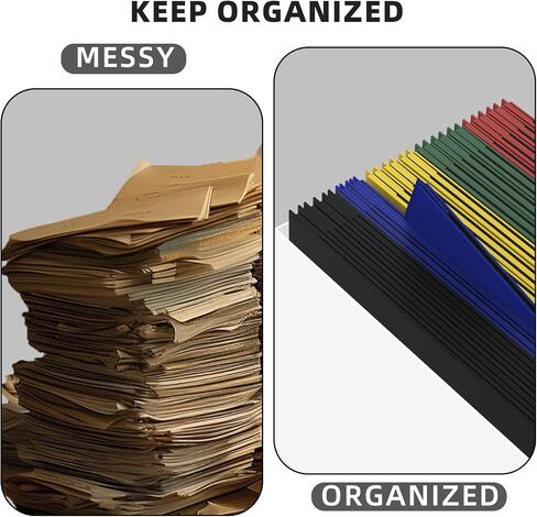 CHH Folders with Pockets and Prong,25 Pack Pocket File Folders Letter Size,2 Pocket Folders with Prongs for Home, and Office Business,Back to School Supplies(Black Folders) in Kuwait