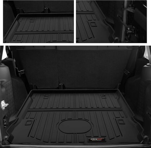 All Weather Floor Mats & Cargo Liner for 2007-2018 Jeep Wrangler JK Accessories TPE Rubber Mat (for 2007-2018 Jeep Wrangler JK 4 Door) in Kuwait