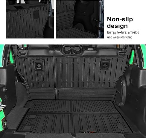 All Weather Floor Mats & Cargo Liner for 2007-2018 Jeep Wrangler JK Accessories TPE Rubber Mat (for 2007-2018 Jeep Wrangler JK 4 Door) in Kuwait