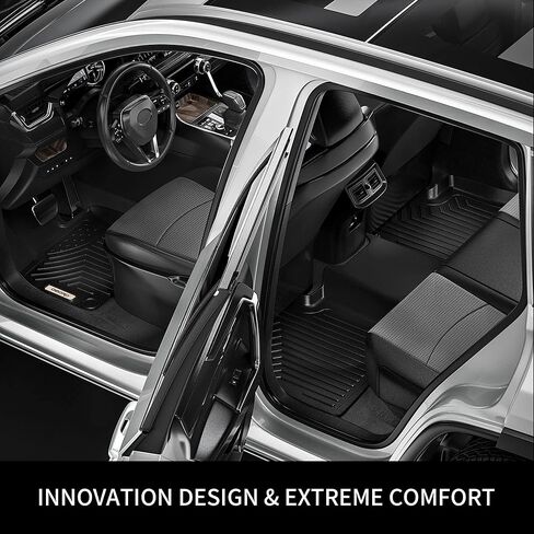 سجادات أرضية OEDRO تناسب 2020-2025 Subaru Legacy/Outback، فريدة من نوعها باللون الأسود TPE للحماية من جميع الأحوال الجوية، سجادات السيارة TPE، مجموعة بطانات الصف الأول والثاني in Saudi Arabia